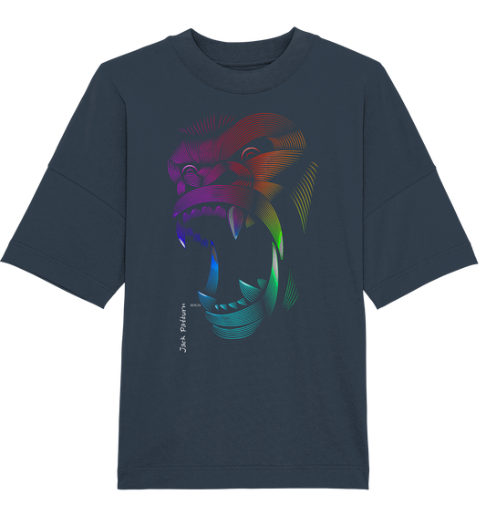 colored Gorilla Skull screched - Oversize Shirt